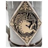 Set of 3 Vintage Beer Steins Including Heineken and Handcrafted Designs