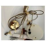 Vintage Busch Regimental Drum Lamps with Hardware