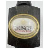 Busch Bavarian Beer Tap Handle and Coaster Set