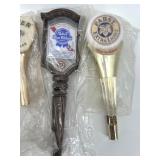 Vintage Beer Tap Handles Collection featuring Pabst, Andeker, and Jacob Best - New Old Stock