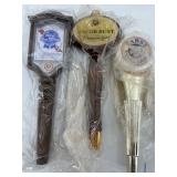 Set of 6 Vintage Beer Tap Handles Including Pabst Blue Ribbon and Jacob Best - New Old Stock