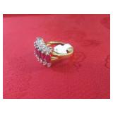 (FS) 14K Gold Electroplate Cubic Zi...