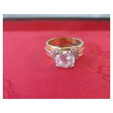 (FS) 18K Gold Plated Ring with Larg...