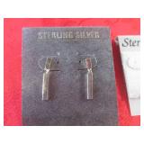 (FS) Sterling Silver Earrings and N...