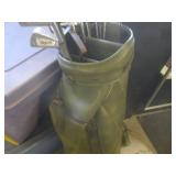 (CSB) Vintage Golf Bag with Cover a...