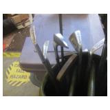 (CSB) Vintage Golf Bag with Cover a...