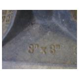(CS) Cast Iron Tamper 8" x 8" / 45"...