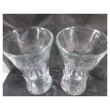 (FS) 2 Vintage Glass Coca-Cola Glas...
