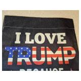 New Garden Flag I Love Trump Because He P***es Off All The People I Cant Stand 12x18" *P