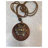 New Boho Chic Necklace And Pierced Earrings Set Floral *P