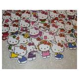 50 Total Brand New Hello Kitty Stickers And Pen *P