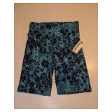 New No Boundaries Bike Shorts Right Side Pocket Blue Black Women