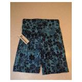 New No Boundaries Bike Shorts Right Side Pocket Blue Black Women