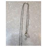 New Flower And Cross Necklace Diamond Leaf Silvery *P