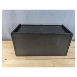 Lohasok Large Wooden Bread Box with Window in Black *B