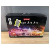 New Soucolor Art Supplies, 192-Pack Deluxe Art Set Drawing Painting Supplies Kit with Acrylic Pad, Watercolor Pad, Sketch Book, Canvases, Acrylic Paint, Crayons, Pencils, Gifts for Artist Adults Teen 