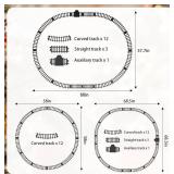 New MGparty Christmas Electric Train Set for Under The Tree *B