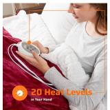 Brand New Degrees of Comfort Sherpa Plush Dual Control Electric Blanket California King Size Heating Blanket Washable Automatic Shut Off Double Zone 6 Heat Settings $284.00 Retail *B
