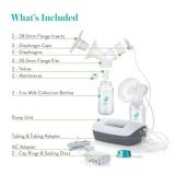 Brand New Evenflo Advanced Double Electric Breast Pump with Breastshields and Milk Storage Bottles, Clear $118 Retail *N