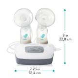 Brand New Evenflo Advanced Double Electric Breast Pump with Breastshields and Milk Storage Bottles, Clear $118 Retail *N