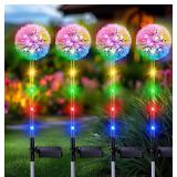 Brand New Bonlion 4-Pack Dandelion Solar Outdoor Lights *B