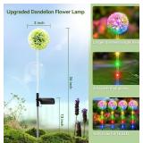 Brand New Bonlion 4-Pack Dandelion Solar Outdoor Lights *B