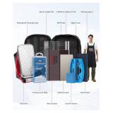 Brand New Ski Snowboard Tuning Kit, Complete Ski Snowboard Waxing Kit with Waxing Iron, Wax, Edge Tuner, Carry Bag, Wax Apron More for Your Skis and Snowboard $109.99 Retail *B