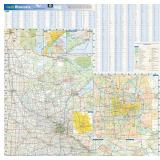 Brand New Minnesota State Wall Map - 24" x 24.75" Paper $40.99 Retail *B