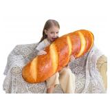 Brand New Wepop 40 in 3D Simulation Bread Shape Pillow Soft Lumbar Baguette Back Cushion Funny Food Plush Stuffed Toy *B