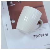 Brand New 11 Ounce Porcelain Mugs Set of 6 Coffee Mugs for Tea, Milk, Hot Cocoa White *B