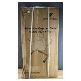 Brand New Vaunn Medical Adjustable Overbed Bedside Table With Wheels Walnut $119.99 Retail *B