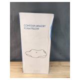 Brand New Cervical Neck Pillow for Neck and Shoulder Pain Relief with Silk Pillow Cases Ergonomic Orthopedic Memory Foam Neck Pain Pillow Grey White $49.99 Retail *B