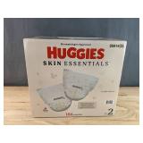 Brand New Huggies Skin Essentials Diapers Size 2 (12-18 lbs), 186 Count *N