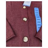 Brand New Members Mark Soft Knit Cardigan Maroon Women