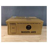 Brand New YEBODA 16 oz Wide Mouth Mason Jars 12 Pack Glass Canning Jars with Airtight Lids and Bands for Preserving *B