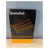 Brand New SpaceAid WrapNeat 3 in 1 Wrap Organizer with Cutter and Labels, Plastic Wrap, Aluminum Foil and Wax Bamboo Dispenser for Kitchen Storage *B