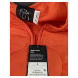 Brand New Original Use Mens Zip up Vest in Fire Orange Size L *N