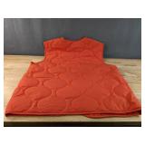 Brand New Original Use Mens Zip up Vest in Fire Orange Size L *N