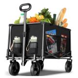 New Tempera Collapsible Foldable Wagon with 220lbs Weight Capacity $65.99 Retail *B