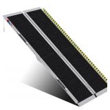 Brand New Portable Wheelchair Ramp 6FT, Anti-Slip Aluminum Folding Portable Ramp $229.00 Retail *B