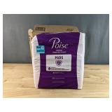 2 Brand New Packs of Poise Incontinence Pads for Women, 7 Drop Ultra Absorbency, Long Length, 39 Count *B