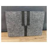 Brand New World of Journals Fabric Snap Closure Gray Felt Case with Lined Journal *N