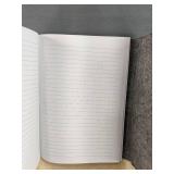 Brand New World of Journals Fabric Snap Closure Gray Felt Case with Lined Journal *N