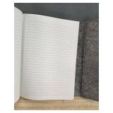 Brand New World of Journals Fabric Snap Closure Gray Felt Case with Lined Journal *N