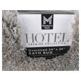 Brand New Members Mark Hotel Premium Collection Oversized Bath Rug 24"x36" Soft Silver *N