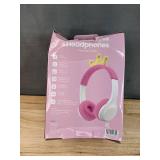 Brand New Kids Wireless Headphones Princess Tiara Pink USB Charging Cable *N