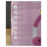 Brand New Kids Wireless Headphones Princess Tiara Pink USB Charging Cable *N