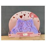Brand New Vivitar 12" Warming Plush Love Hands Shaped As A Heart Purple Pink *N
