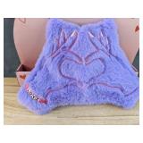 Brand New Vivitar 12" Warming Plush Love Hands Shaped As A Heart Purple Pink *N