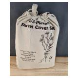 Brand New Linen Cotton Blend Duvet Cover Set *N
